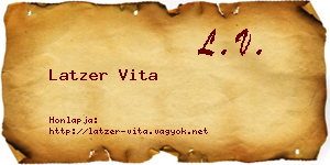 Latzer Vita névjegykártya